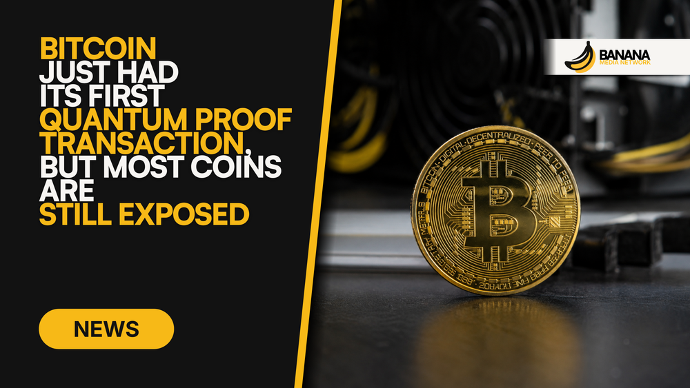 Bitcoin Just Had Its First Quantum Proof Transaction, But Most Coins Are Still Exposed