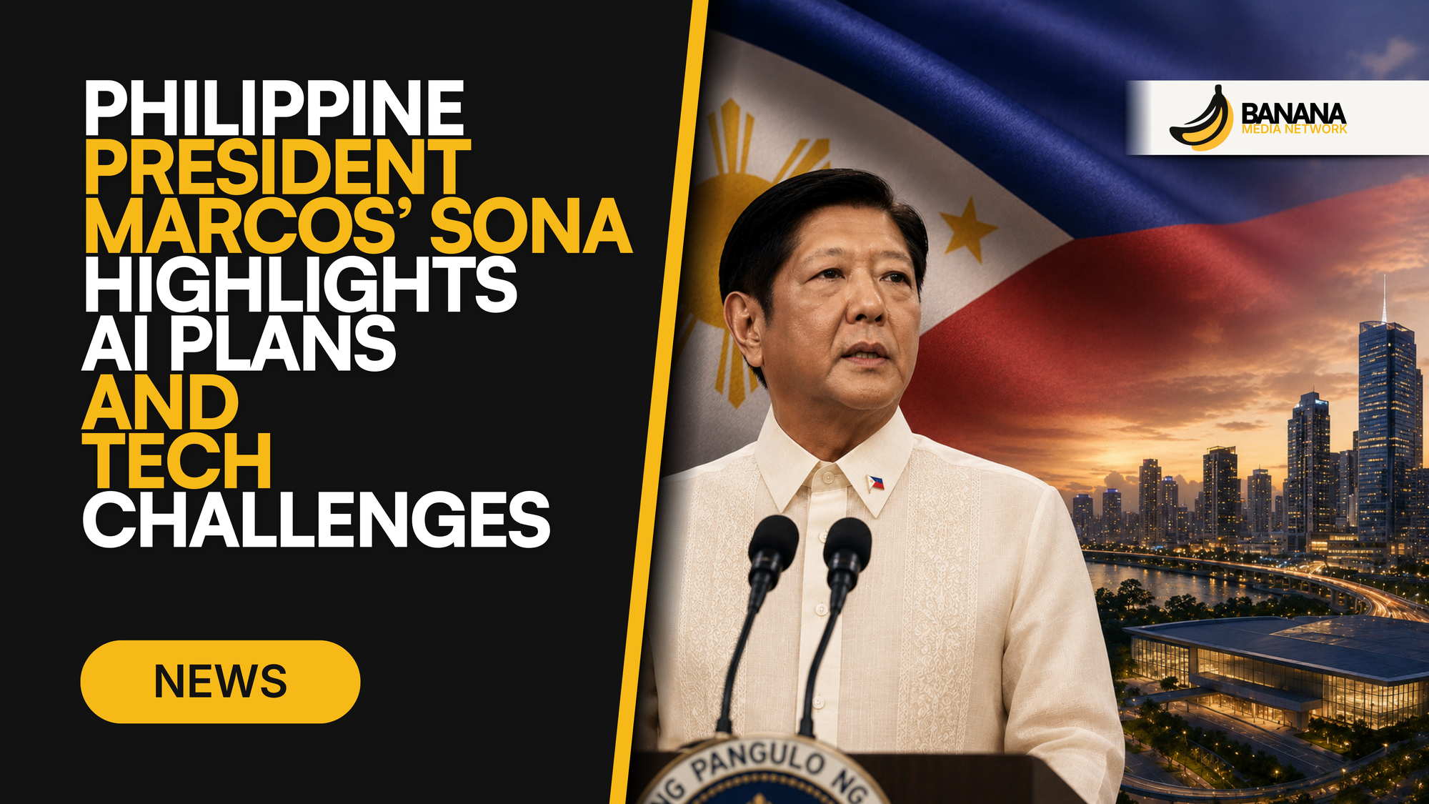 Philippine President Marcos’ SONA Highlights AI Plans and Tech Challenges